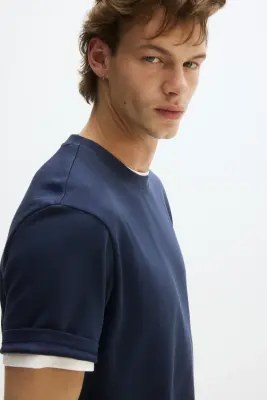 T-shirt Cooling Regular Fit - Bleu foncé — photo 2