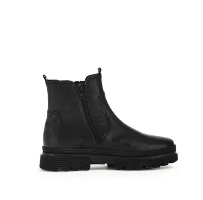 Bottines Gabor 32.511.27 Noires - Cuir Lacets Zip Grande Pointure Femme — photo 3