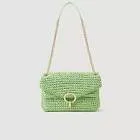 Sac a main yza raphia + cuir