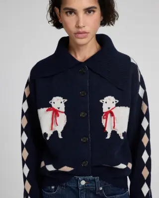 Cardigan Cecilia bleu marine — photo 1