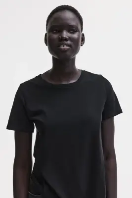 T-shirt en coton - Noir — photo 2