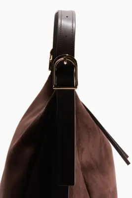 Sac porté épaule - Marron foncé — photo 2