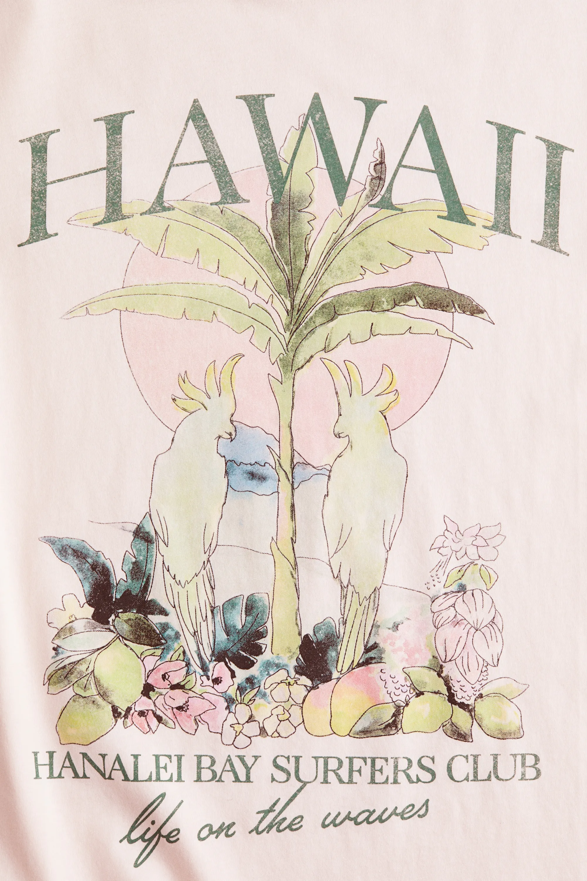 T-shirt imprimé - Rose poudré/Hawaii