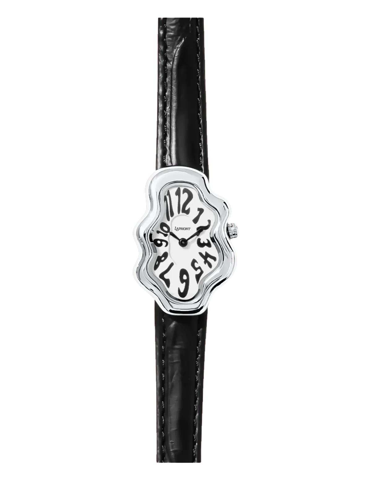 LAPHONT MIRAGE WATCH SILVER BLACK STRAP