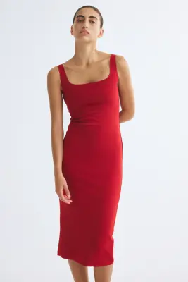 Robe moulante - Rouge — photo 2