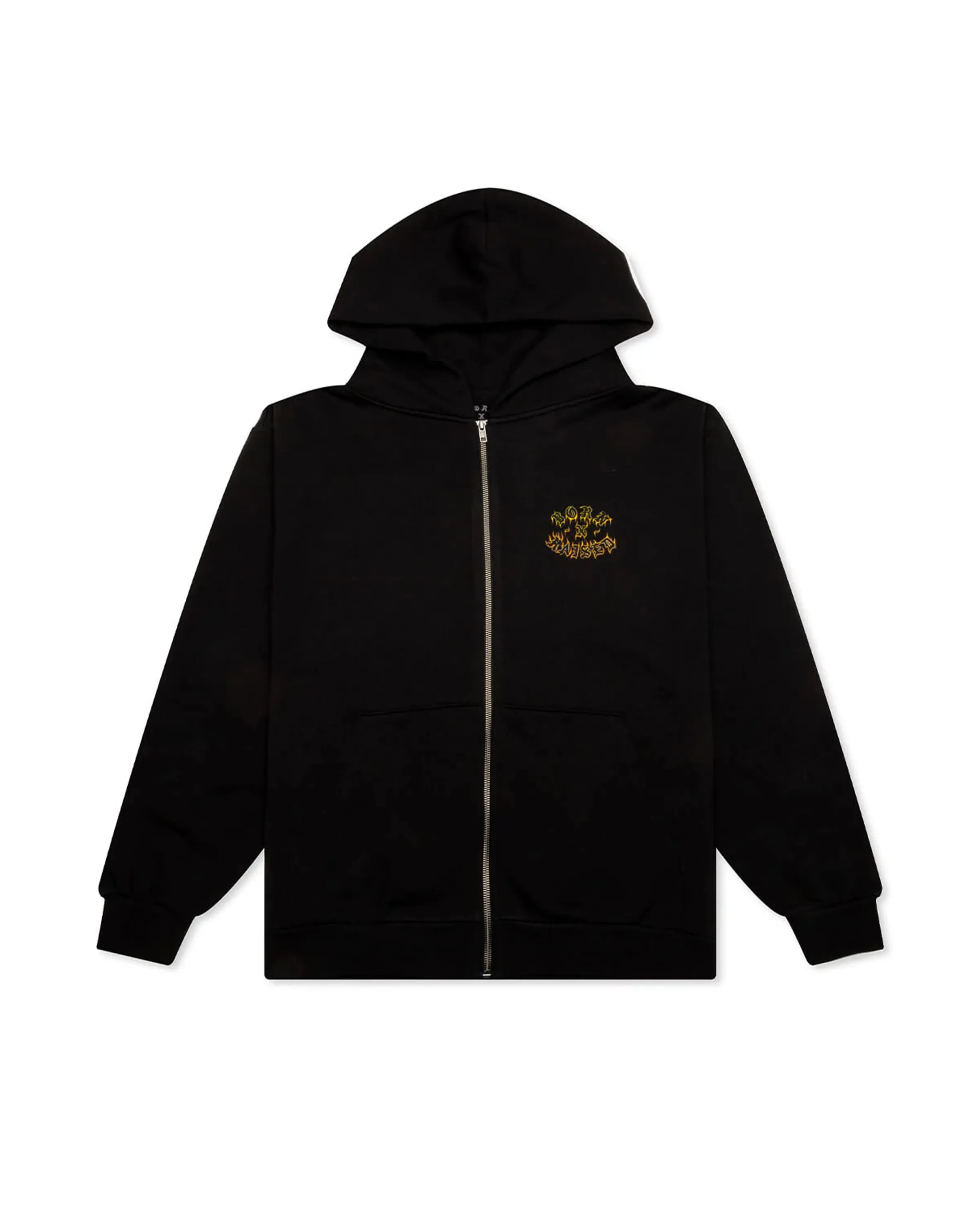 Guadalupe Zip-up Hoodie Black