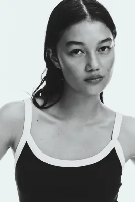 Débardeur avec soutien-gorge intégré SoftMove™ - Noir — photo 2