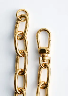 Collier chaîne à gros maillons - Doré — photo 1