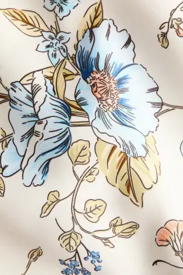 Robe à bretelles fines avec dos ouvert - Crème/fleuri — photo 4