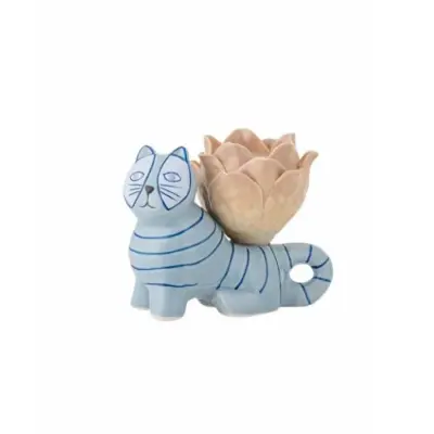 Bougeoir Chat Bleu — photo 1