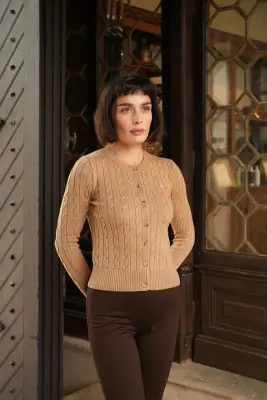 Vincent Wool Cardigan - Bordeaux — photo 7