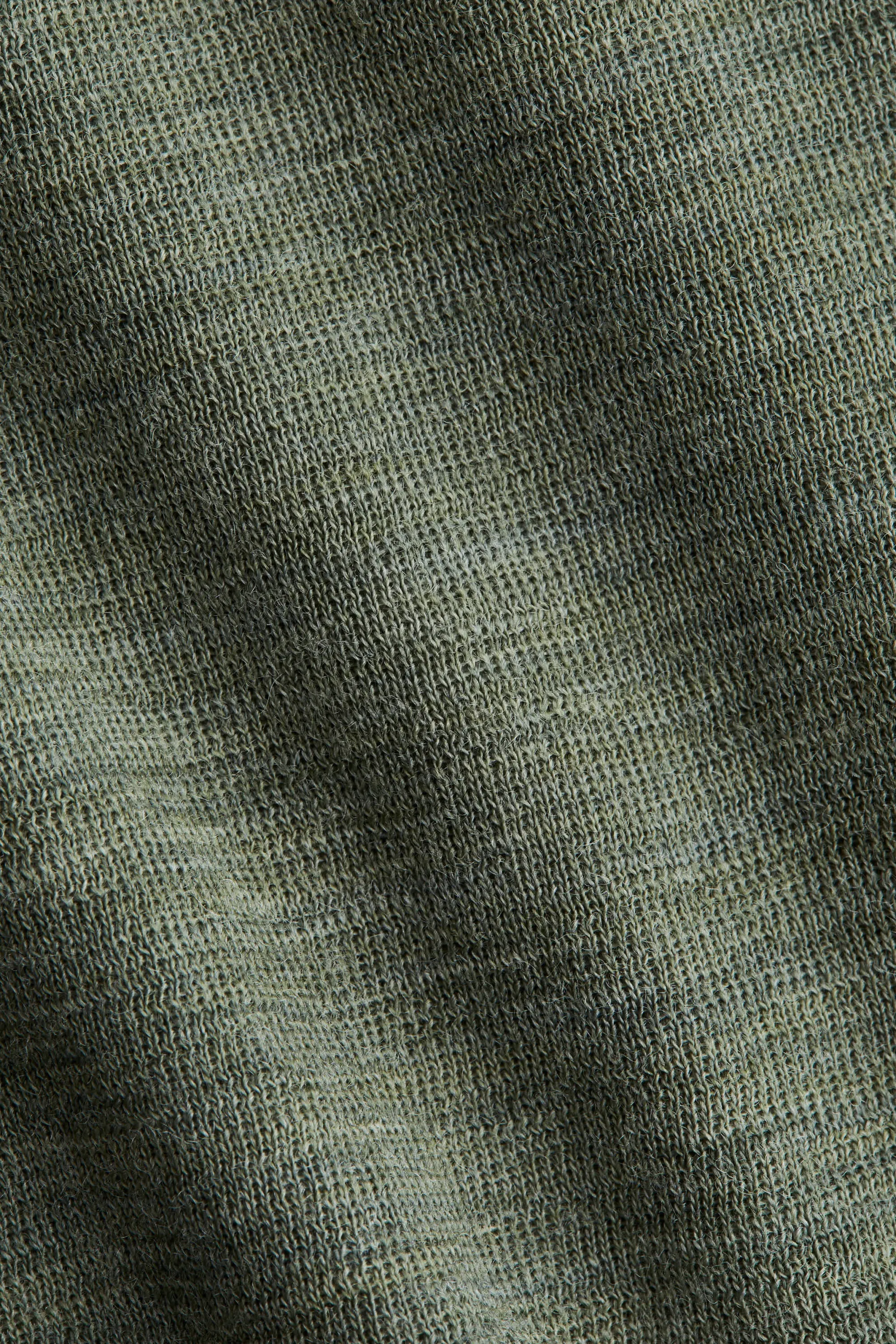 Body en jersey de laine mérinos - Vert kaki