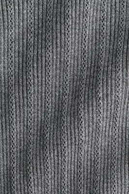 Top en maille pointelle - Gris chiné — photo 3