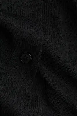 Robe ajustée en jersey avec manches longues - Noir — photo 3