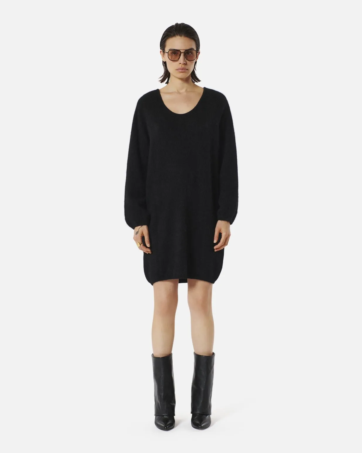 Robe pull courte Lauper noire – Karma Koma