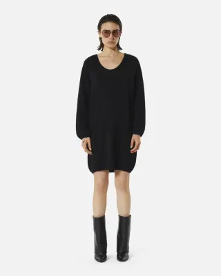 Robe pull courte Lauper noire – Karma Koma — photo 1