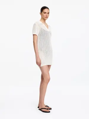 Robe de plage en crochet - Blanc — photo 2