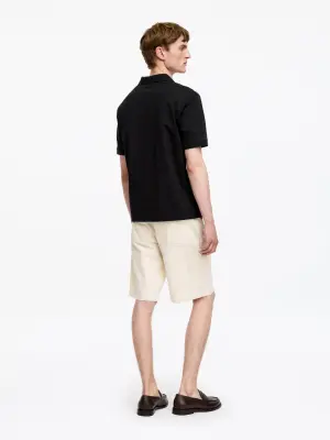 Short-Sleeve Polo Shirt - Noir — photo 2