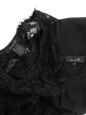Robe sans manche en dentelle noire Px boutique 600€ Taille 34 — photo 5