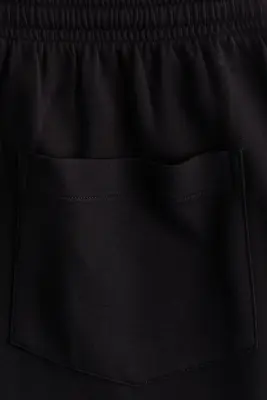 Pantalon à cordon en viscose mélangée - Noir — photo 4