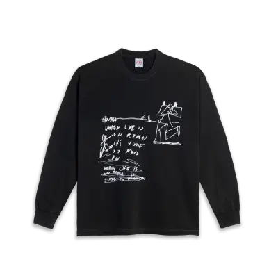 T-shirt manches longues Polar on repeat – silver black — photo 1
