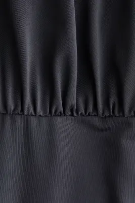 Robe froncée à dos ouvert - Taupe foncé — photo 2