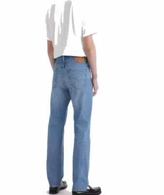 LEVIS 501 JEAN'S CHEMICALS GRANDE LONGUEUR Bleu ciel — photo 4