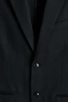 Veste Regular Fit à fermeture droite - Noir — photo 5