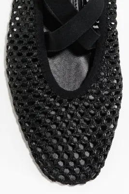 Ballerines tressées - Noir — photo 2
