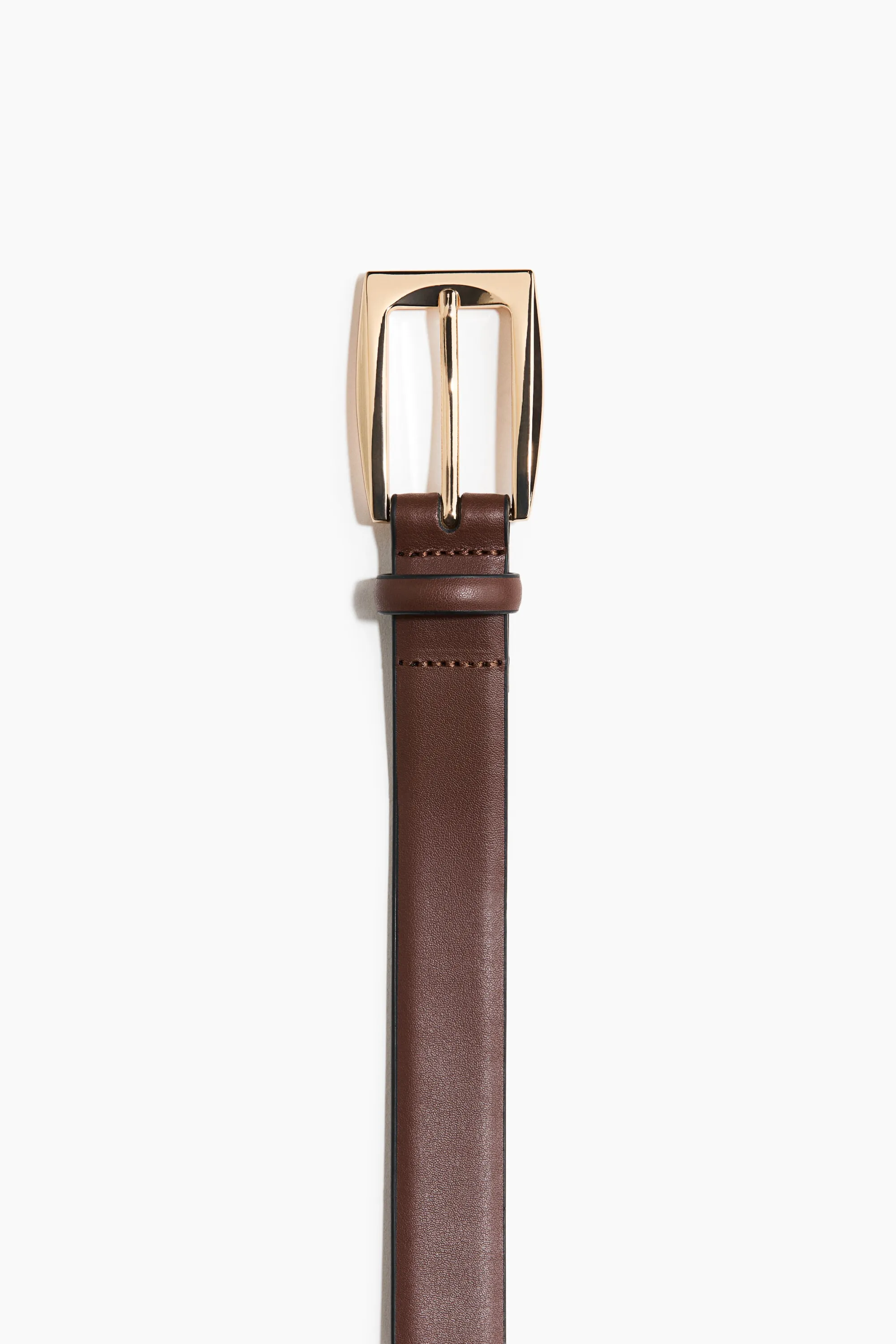 Ceinture en cuir fendu - Marron