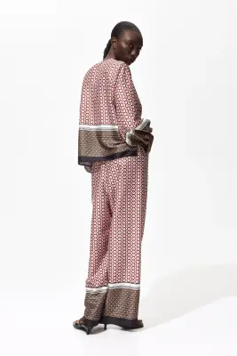 Pantalon à cordon - Rouge/motif — photo 3