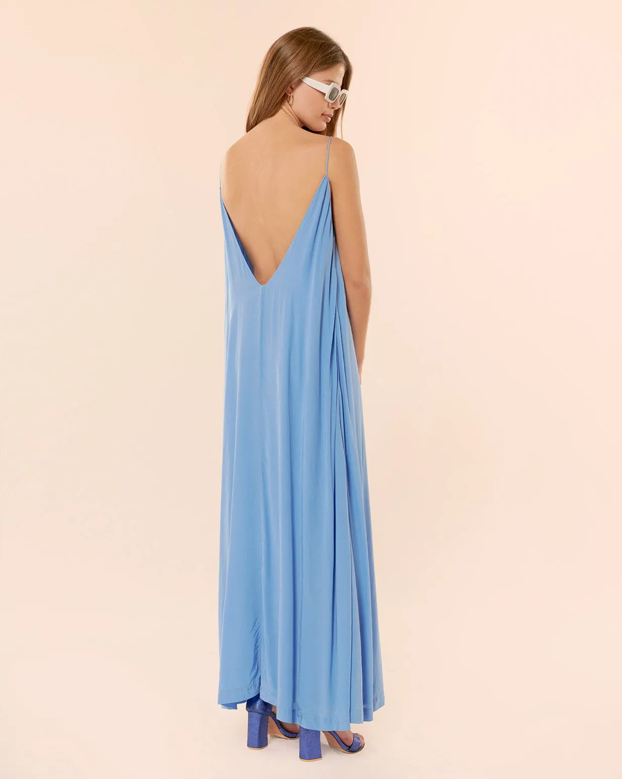 Robe longue Depp Bleu Orezza – Karma Koma