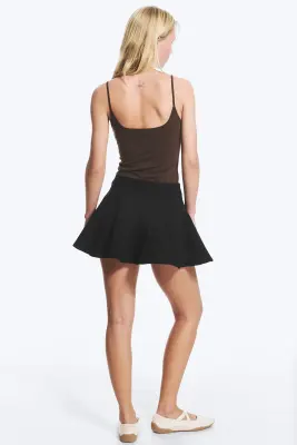 Mini-jupe tutu évasée - Noir — photo 3