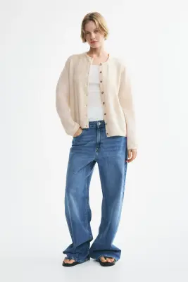 Gilet loose - Beige clair chiné — photo 1