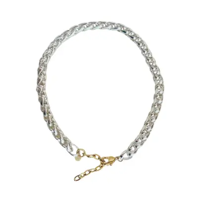 Collier Pamela argent bicolore - Hanka In — photo 1