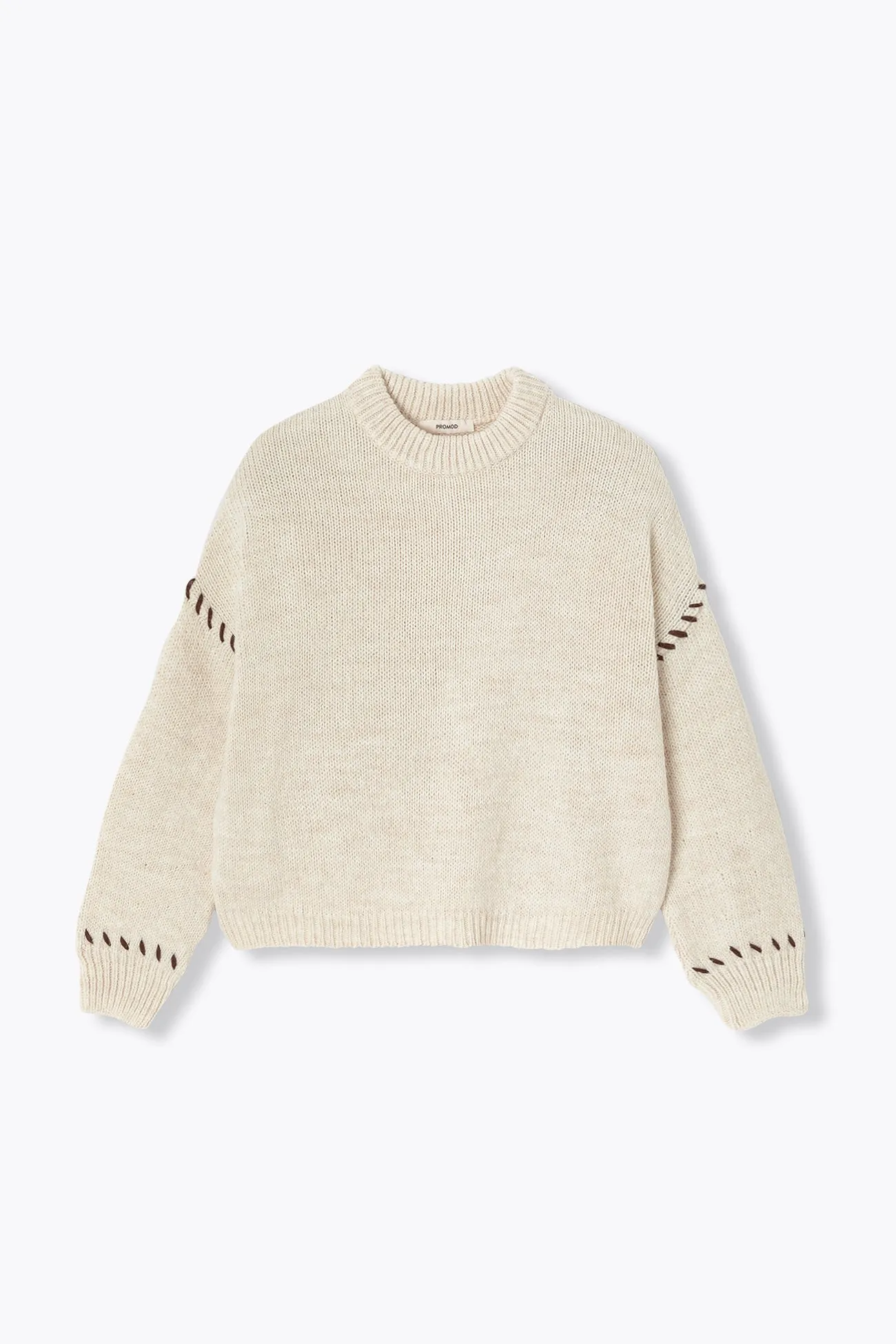 Pull court en maille Femme