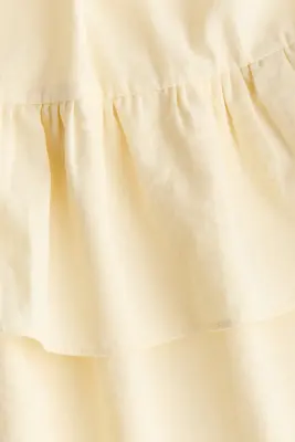 Robe volantée - Jaune pâle — photo 4