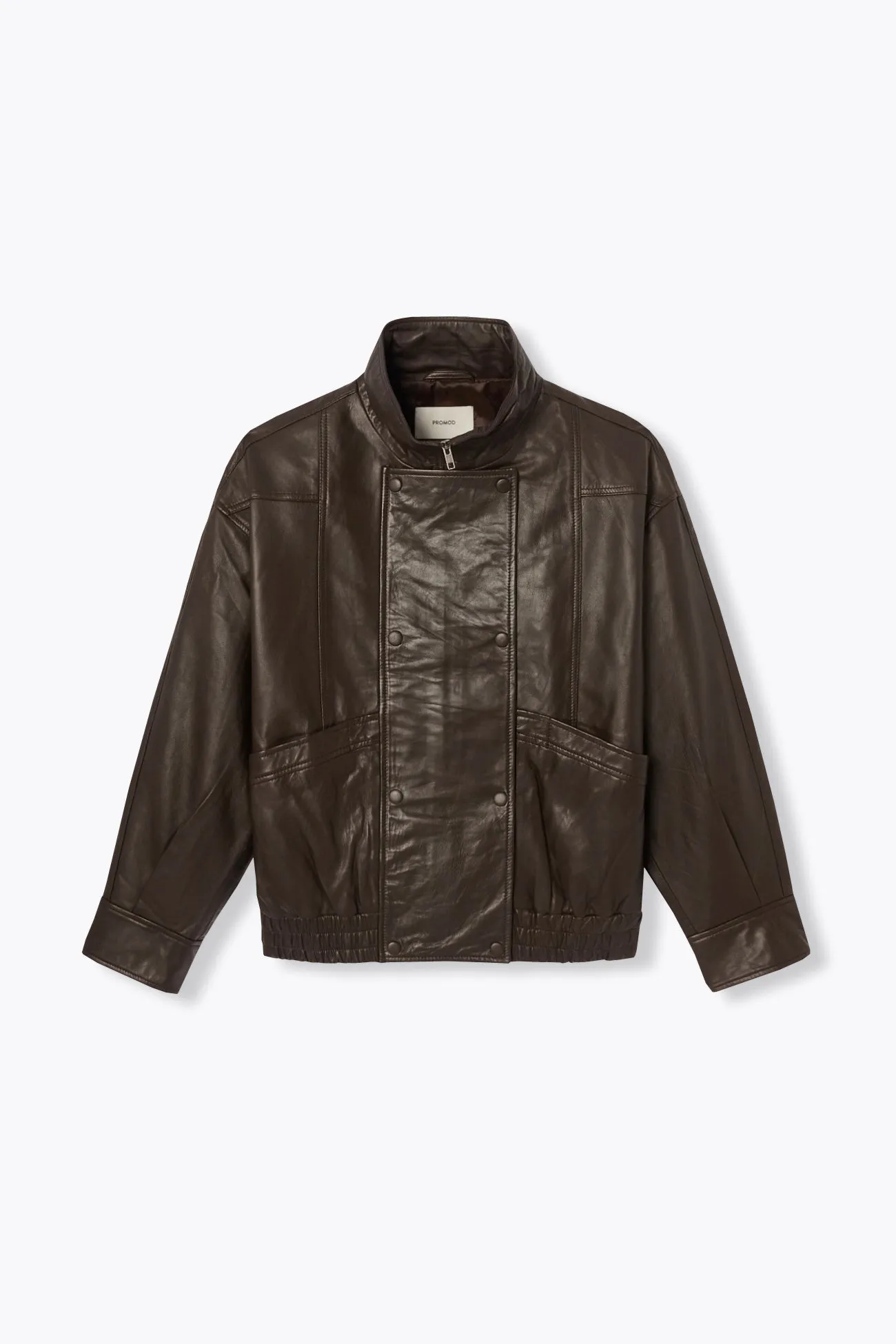 Blouson oversize 100% cuir