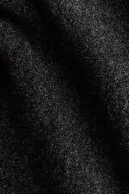 Robe en maille avec col cheminée - Gris foncé chiné — photo 5