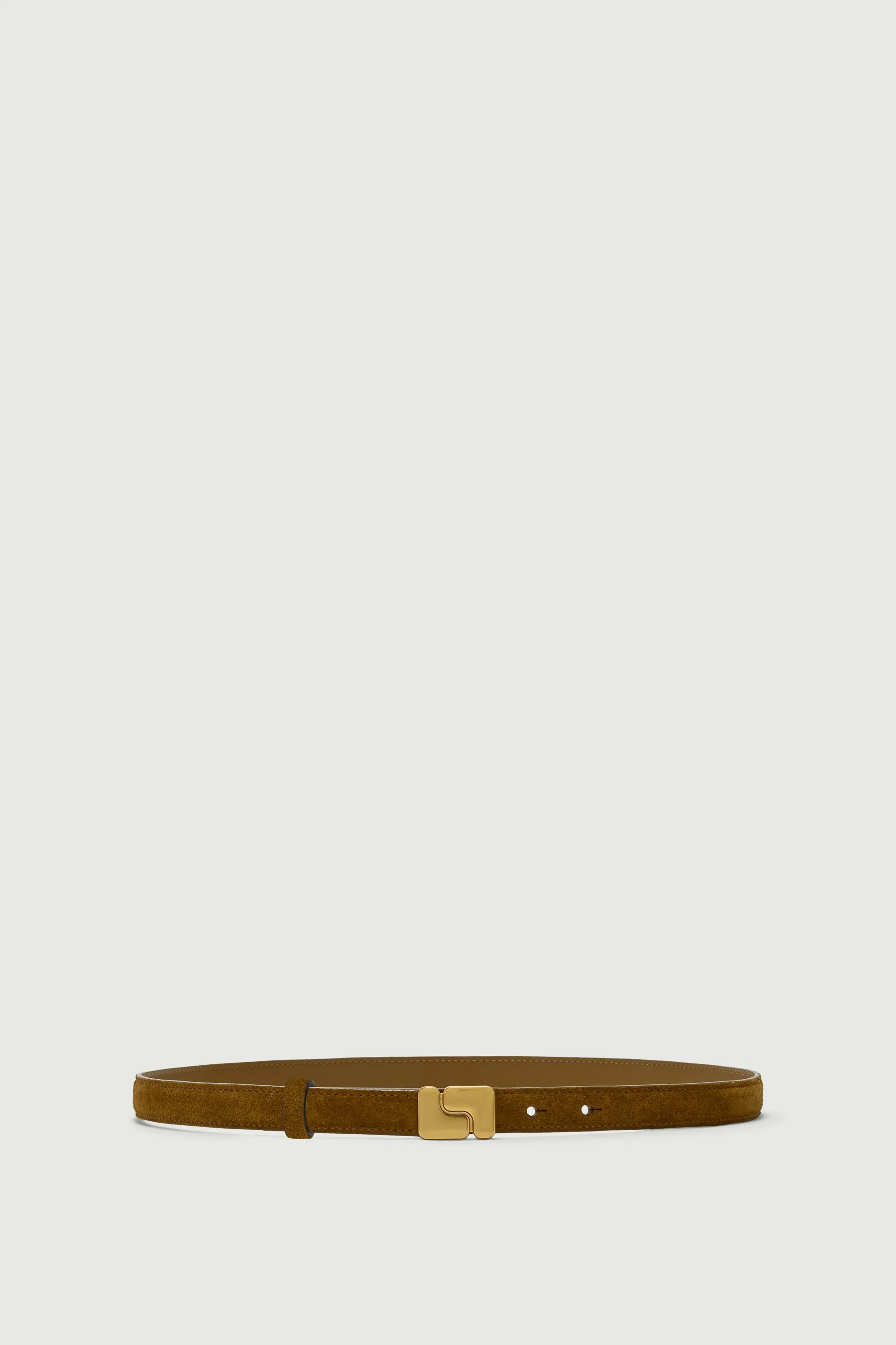 CEINTURE NINON MINI CARAMEL CROÛTE DE CUIR