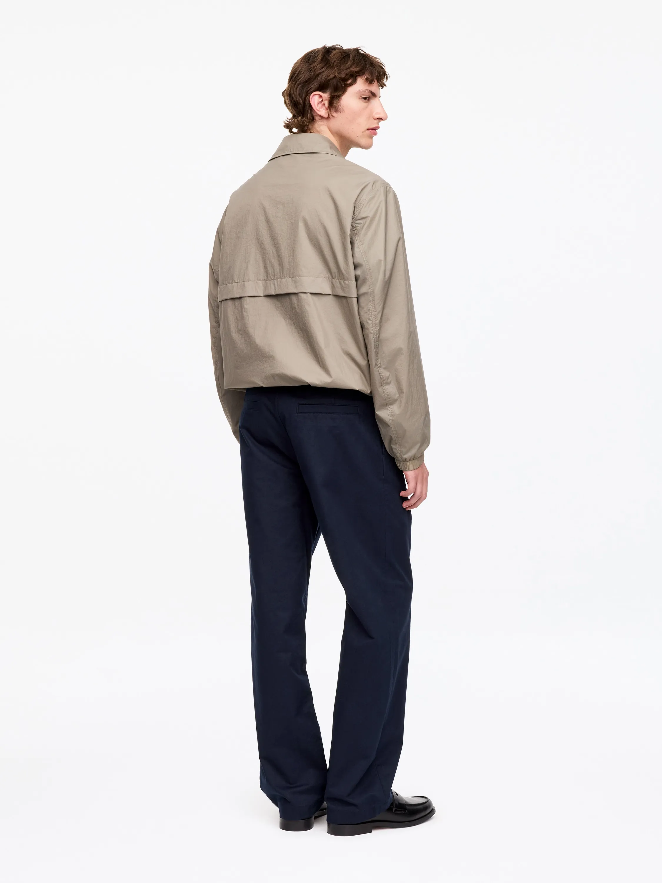 Pantalon chino large de style utilitaire - Bleu foncé