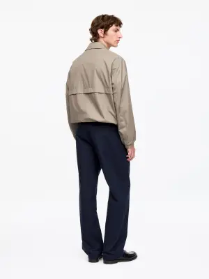 Pantalon chino large de style utilitaire - Bleu foncé — photo 1