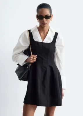 Robe courte de style corset - Noir — photo 3