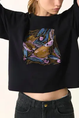 Tee-shirt Janis Noir — photo 3