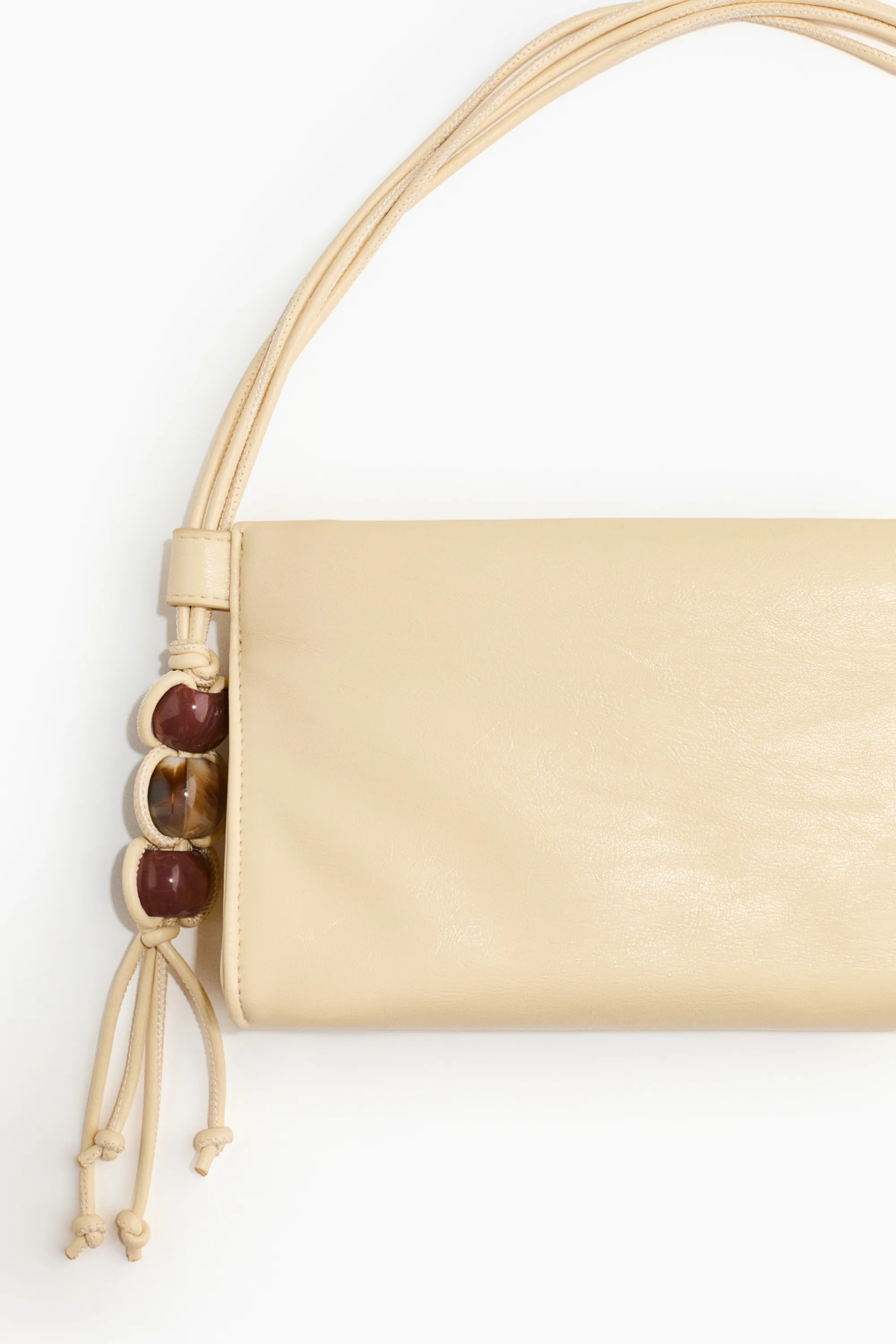 Sac à main avec perles fantaisie - Jaune clair