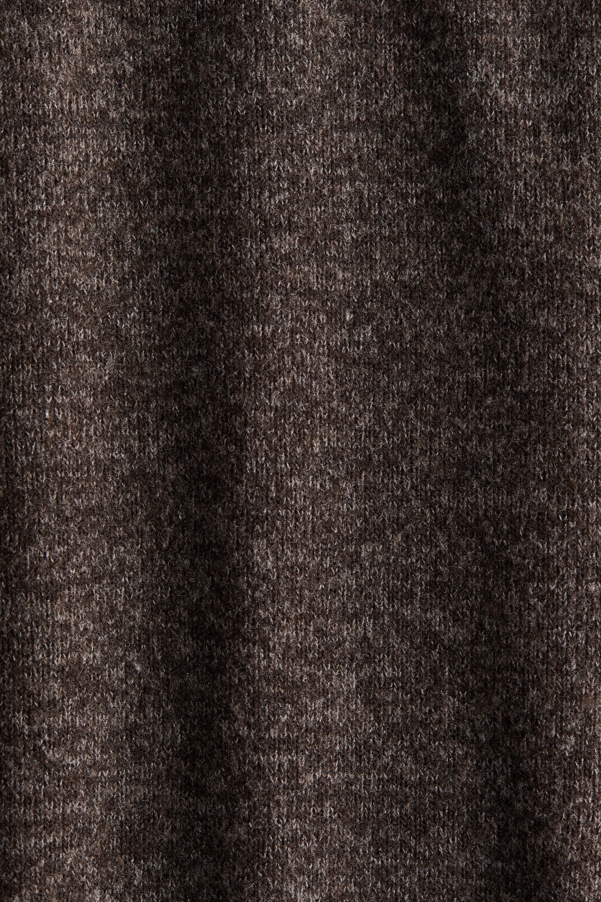 Minirobe en maille - Marron foncé chiné