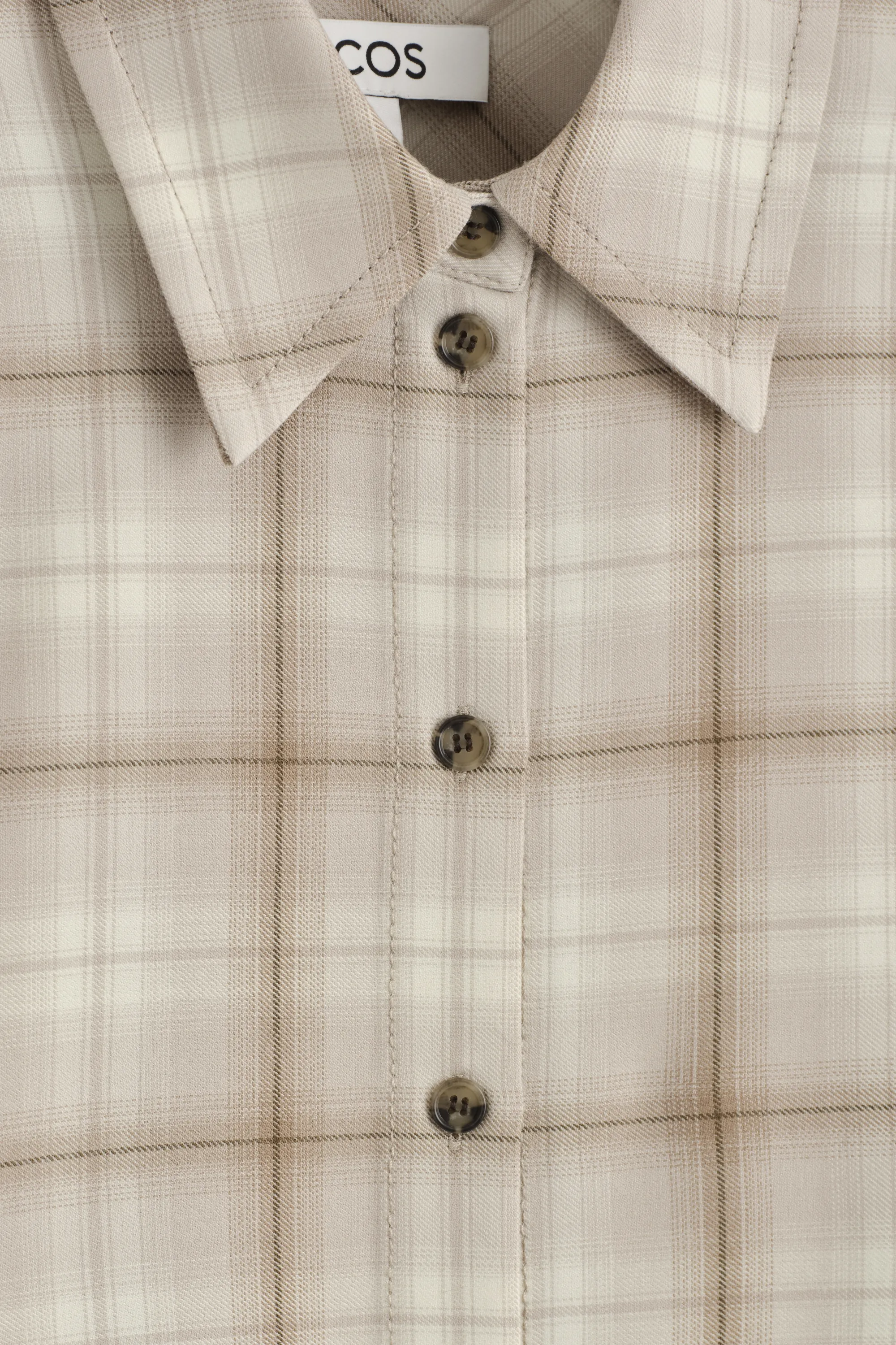 CHEMISE EN FLANELLE À CARREAUX - BEIGE / CARREAUX