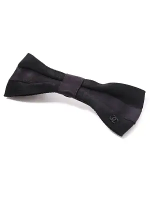 Petite barrette noeud en satin noir Retail price 490€ — photo 4