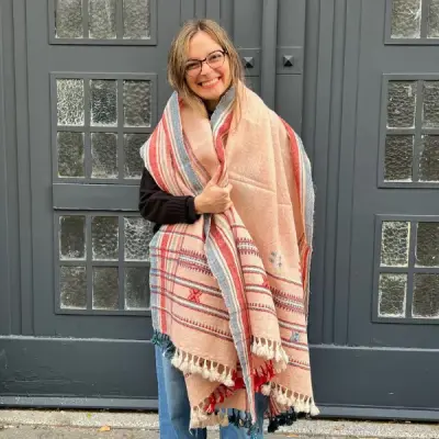 Etole Tissage Rose & Bleu — photo 2