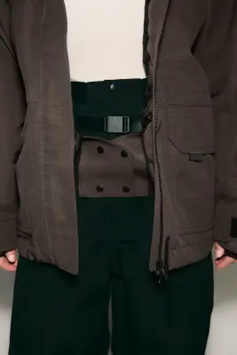 Veste de ski ThermoMove™ avec col - Marron grain de café — photo 2